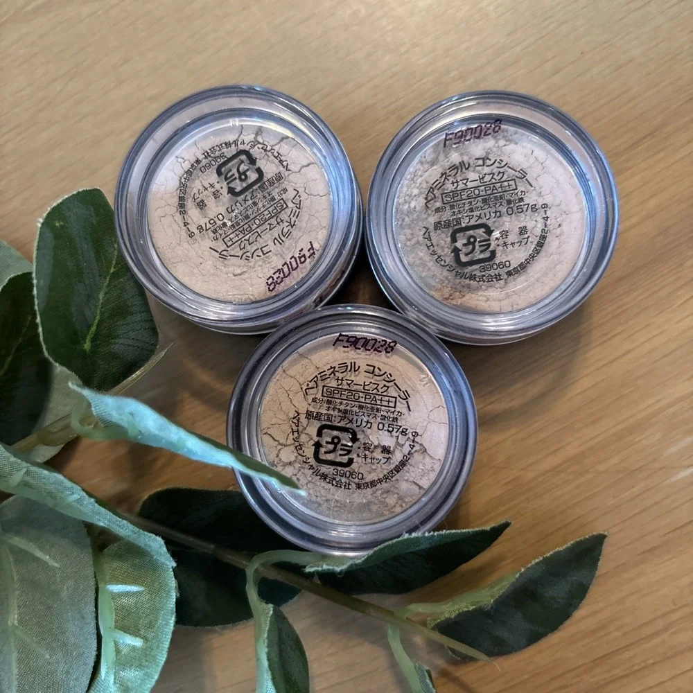 RARE LOT OF 3 🌸 bareMinerals i.d. MINERAL VEIL Setting Powder F90028 0.57g